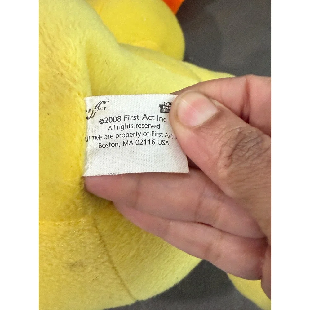 First Act Little First Discovery Musical Duck Plush‎ Yellow Learning 2008 works
